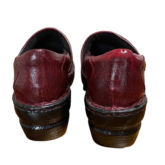 B.O.C. - SIZE 6 - WINE COLOR LEATHER - WEDGE CLOG - EXCELLENT CONDITION - S6 - Picture 8 of 9